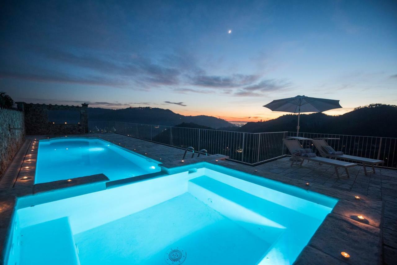 Charming Farmhouse In The Hills, Private Pool, Sea View, Dream Panorama Камайоре Екстериор снимка