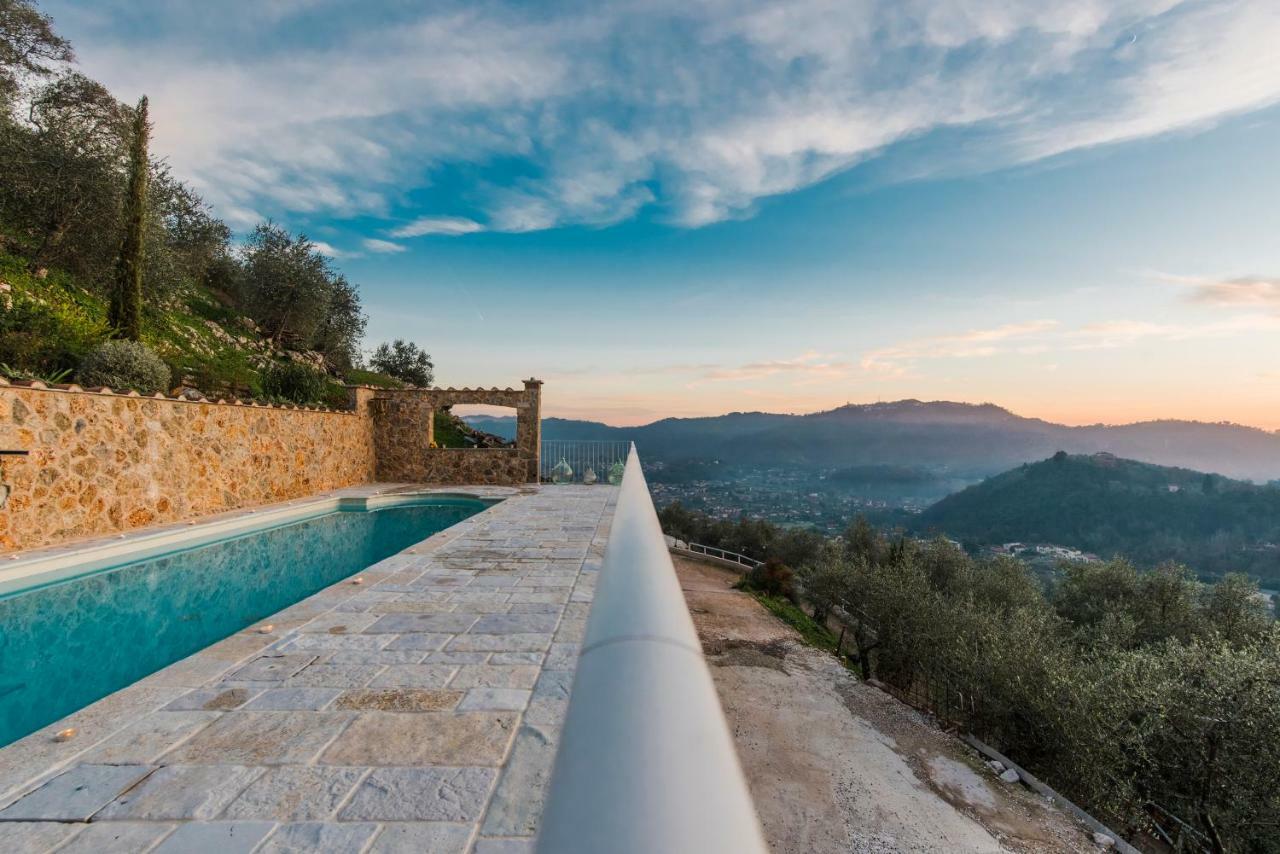Charming Farmhouse In The Hills, Private Pool, Sea View, Dream Panorama Камайоре Екстериор снимка