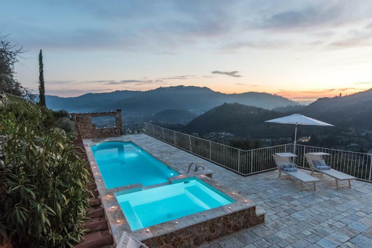 Charming Farmhouse In The Hills, Private Pool, Sea View, Dream Panorama Камайоре Екстериор снимка