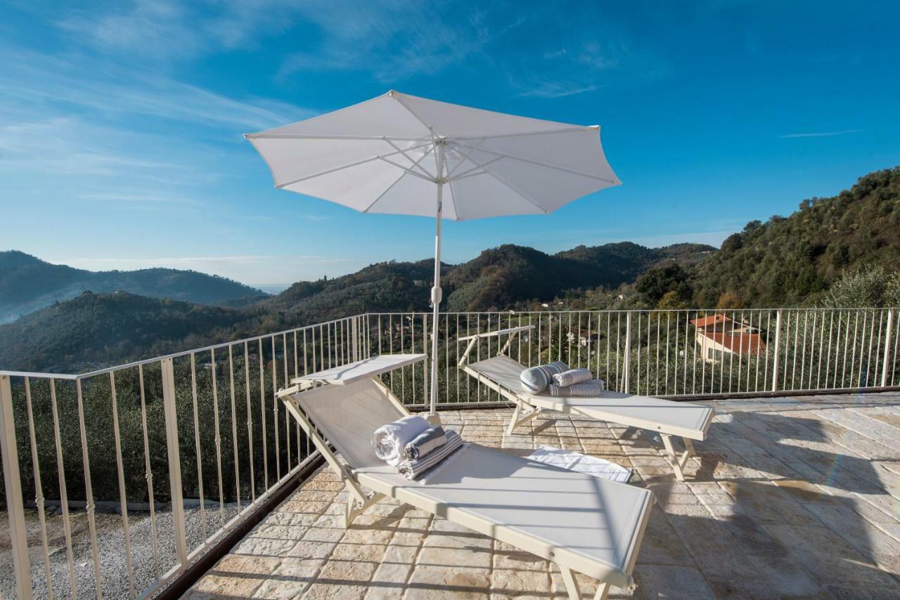 Charming Farmhouse In The Hills, Private Pool, Sea View, Dream Panorama Камайоре Екстериор снимка