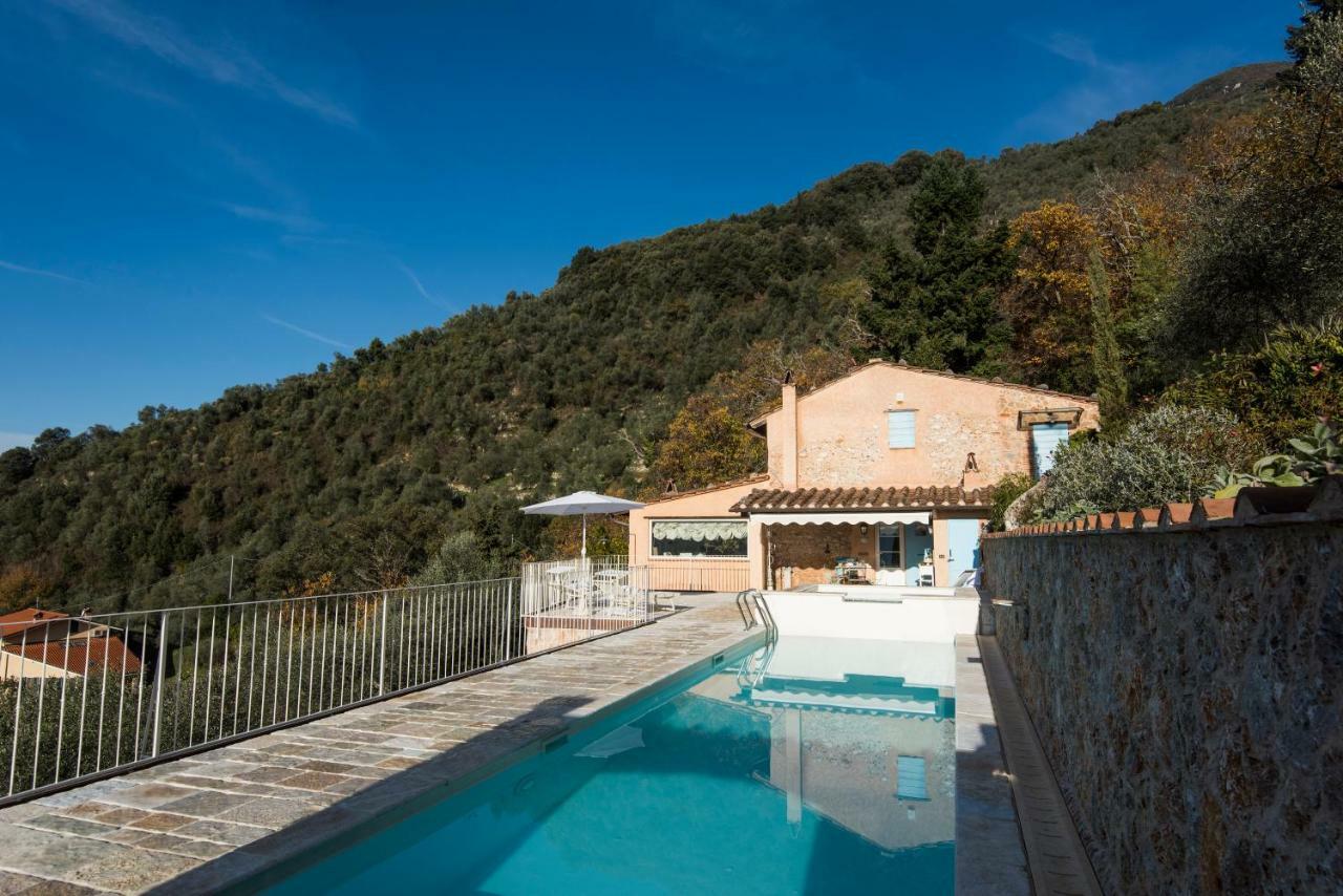 Charming Farmhouse In The Hills, Private Pool, Sea View, Dream Panorama Камайоре Екстериор снимка